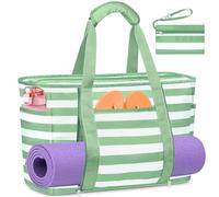 TEUEN Grand Borsa Mare Donna Impermeabile XXL, Borsa Spiaggia Pieghevole con Zip Borsa da Spiaggia Antisabbia Multiuso per Piscina,Viaggio,Shopping,Vacanze(50L)