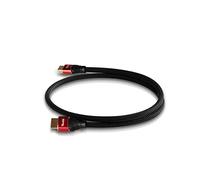 Teufel Cavo HDMI 2.0 rotondo ad alta velocità supporta standard attuali come 4K 50/60p e 4K 3D, connettore placcato oro (nero, 0,75 m)