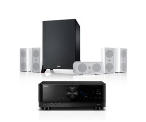 Teufel CONSONO 35 + Yamaha RX-V4A "5.1-Set" Nero / bianco