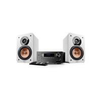 Teufel Ultima 20 KOMBO 2 - Canale HiFi Stereo Compatto con CD, Bluetooth, USB, Radio Digitale Dab+, Radio FM, Streaming Musical, Bass Reflex (bianco)