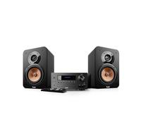 Teufel Ultima 20 Kombo 2 - Impianto stereo HiFi compatto con CD e Bluetooth, USB, radio digitale DAB+, radio FM, streaming musicale, Bassreflex (Nero)