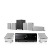 Teufel ULTIMA 20 Surround + Yamaha RX-A2A für Dolby Atmos"5.1.2" Bianco