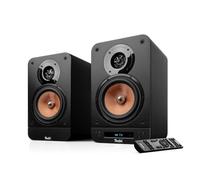 Teufel Ultima 25 Aktiv 2 - Altoparlante attivo da scaffale con Bluetooth e ricevitore AV integrato, Dolby Audio, DAB+ e radio FM, HDMI ARC CEC, Touch Slider - Night Black