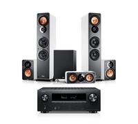 Teufel ULTIMA 40 Surround + DENON X2800H DAB "5.1-Set" Bianco / nero