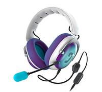 Teufel ZOLA Cuffie Gioco con Microfono e scheda audio USB 7.1, Suono surround DTS, asta del microfono regolabile con microfono a condensatore HD, PC, vestibilità comoda - grigio viola