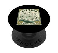 Teufelsrad Monaco Oktoberfest Ruota del diavolo Vintage Tedesco PopSockets PopGrip Adesivo