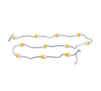 TEUOPIOE 5 m di corsia da Piscina per Piscina Corda da 7 cm Linea di Sicurezza Galleggiante in PVC con Boe riutilizzabili per Piscine all'aperto Interno, Concorso di Allenamento di Nuoto