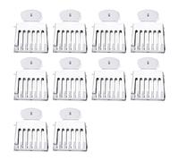 TEUOPIOE Stainless Steel Queen Bee Catcher Clips Cage Beekeeping Tool for Safe Queen Handling And Hives Inspection d Metal Bee Catching Tool for Beekeepers (10 Pack)