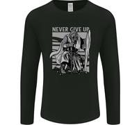 Teutonico Cavaliere Mai Give Up Crusader Palestra Uomo Maniche