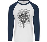 Teutonico Cavaliere St. di George Giorno Crusader Uomo L/S Baseball T-Shirt