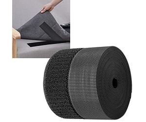 TEUVO Gancio per Cucito e Loop per Tessuti e Abbigliamento, Nastro Magnetico Non Adesivo per Artigianato DIY e Progetti di Cucire Home e Ufficio 50mm Ampio e 6m Lungo