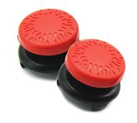 TEUVO Thumbsticks, Silicone Copertina Thumbsticks Grip per PS5 Controllore e per Controllore PS4 a Aumentare Precisione, Obiettivo e Comfort, Rosso, 2 Pezzi
