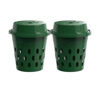 Teuypty Contenitore per Vermicompostaggio per Giardini e Uso Domestico, 2 Pezzi Composter per Vermi Interrati, Mini Fattoria di Vermi Sotterranea