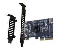 Teuypty Scheda di Espansione Type-e USB 3.2 GEN2 20Gb per PCIe, per PCI Express X4 A Scheda di Sollevamento Type-e per PC Portatile e Desktop.