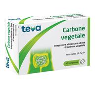 Carbone vegetale teva 40 compresse