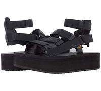 Teva Flatform Mevia Adjustable Quick-Drying Casual Sandals, Sandali Donna, Nero, 38 EU