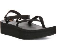 Teva Flatform Slim Ins Grippy Traction Sandalo Da Donna In Nero UK 3 - 8