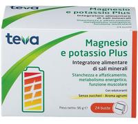 teva Magnesio e Potassio Plus Integratore di Sali Minerali 24 Bustine