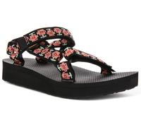 Teva Midform Univ Open Toe Neon Floral Sandalo Da Donna In Nero Rosa EU 36-42