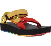 TEVA Midform Universale Open Toe Cinturino per Vegani Donna Sandal Verde Marrone