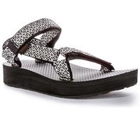 TEVA Midform Universale Open Toe Cinturino Vegano Sandalo Verde Marrone Donna UK