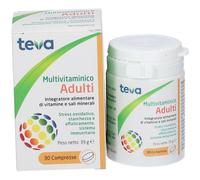 Teva Multivitaminico Adulti Integratore Vitamine e Minerali 30 Compresse