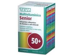 Teva Multivitaminico Senior Integratore Vitamine e Minerali 30 Compresse