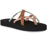 Teva Olowahu Artful Webbing Quick Dry Vegan Sandalo Donna Marrone Nero EU 36-42