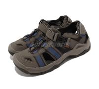 Teva Omnium 2 Brown Blue Men Quick Dry Outdoors Water Shoes Sandals 1019180-BNGC