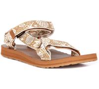 Teva Orig Universale Schiena Cinturino Prism Donna Sandali IN Beige Marrone UK 3