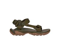 Teva - Sandali da escursionismo - Terra Fi 5 Universal Dark Olive/ Honey Brown per Uomo in Nylon - Taglia 42 - Kaki