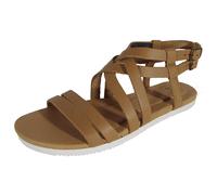 Teva Sandali Piatto In Pelle Crossover Da Donna