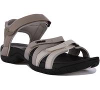Teva Tiara Quick Dry Webbing Vegan Sandalo Donna Beige Grigio UK 3 - 8