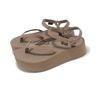 Teva W Flatform Sandal Slim Caribou Brown Women Casual Sandals Shoe 1164630-CRBO