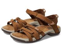 Teva W Tirra Pelle, Sandalo Sportivo Donna, Colore: Marrone Miele, 42 EU