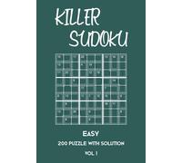 Tewebook Sumdoku Killer Sudoku Easy 200 Puzzle With Solution Vol 1 (Tascabile)