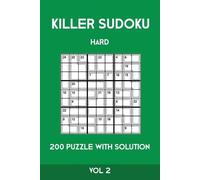 Tewebook Sumdoku Killer Sudoku Hard 200 Puzzle With Solution Vol 2 (Tascabile)