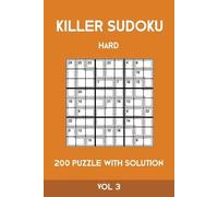 Tewebook Sumdoku Killer Sudoku Hard 200 Puzzle With Solution Vol 3 (Tascabile)
