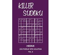 Tewebook Sumdoku Killer Sudoku Medium 200 Puzzle With Solution Vol 2 (Tascabile)