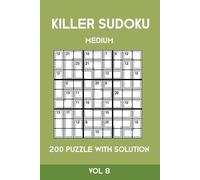 Tewebook Sumdoku Killer Sudoku Medium 200 Puzzle WIth Solution Vol 8 (Tascabile)