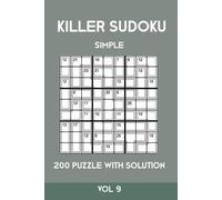 Tewebook Sumdoku Killer Sudoku Simple 200 Puzzle With Solution Vol 9 (Tascabile)
