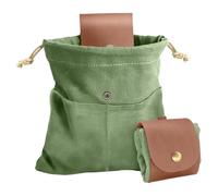 Tewzafiya Borsa per la raccolta della frutta all'aperto, Borsa per la raccolta della frutta - Borsa pieghevole da campeggio con coulisse,Borsa portatile per la caccia ai funghi Bushcraft per viaggi,