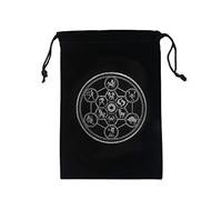 Tewzafiya Borse Custodia per Tarocchi,Misteriosa custodia per carte dei tarocchi della magia nera | Borsa portaoggetti per dadi per carte dei tarocchi Borsa per tarocchi con coulisse Borsa porta carte