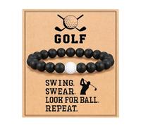 Tewzafiya Braccialetti per tallone maschile, braccialetto di hockey,Sports Golf Hockey Fortly Charm | Gioielli da uomo, ciondolo fresco, di feste, calze, regolabili per il marito del fidanzato padre
