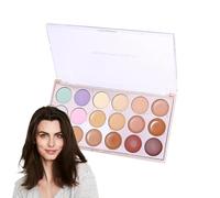 Tewzafiya corretta correttore, nascondere la palette di frullatore | Concorrente per il viso che illumina a 18 colori,di bellezza per trucco nascosta impermeabile per lo shopping, il nuoto