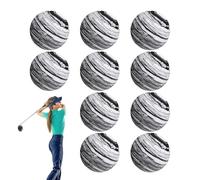 Tewzafiya Eva Foam Golf Ball, Sponge Golf Ball | Palle di allenamento 10x Stripe | Giochi per famiglie, per il riscaldamento di allenamento Sportivo per Corso di Corte