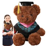 Tewzafiya Huggable - Peluche a forma di orso di fine anno, decorativo per bambole | Graduation Orso di peluche con e vestiti per amici college High School Party