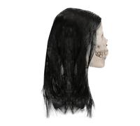 Tewzafiya Maschera scheletro viso - Maschera Halloween spaventosa in lattice traspirante - coperta facciale adulta per cosplay festa scolastica accessorio foto ballo mascherato casa infestata