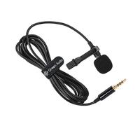 Tewzafiya Microfono da bavero, microfono da bavero, microfono con clip per auricolari, amplificatore vocale di uscita del microfono a bavero, versatile, per insegnamento di registrazione in scena