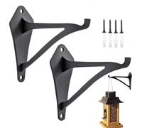 Tewzafiya Supporto esterno | Supporto da parete per campanello, supporto decorativo da parete per vasi da fiori e campanelli a vento, confezione da 2